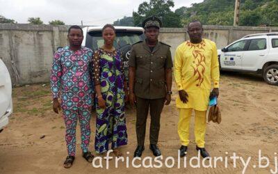 Le Préfet du Département des Collines, Dr Saliou ODOUBOU a reçu en Audience dans son Cabinet, la Délégation d&rsquo;Africa Solidarity-ONG Conduite par son Président, Brice Dotché.