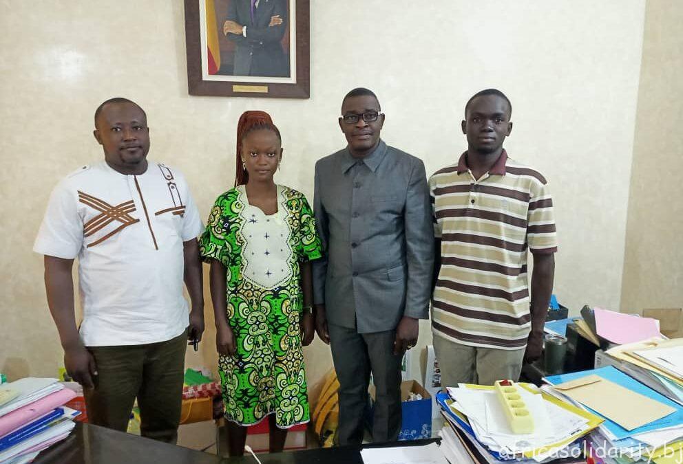 délégation africa solidarity-ong chez le maire de savalou