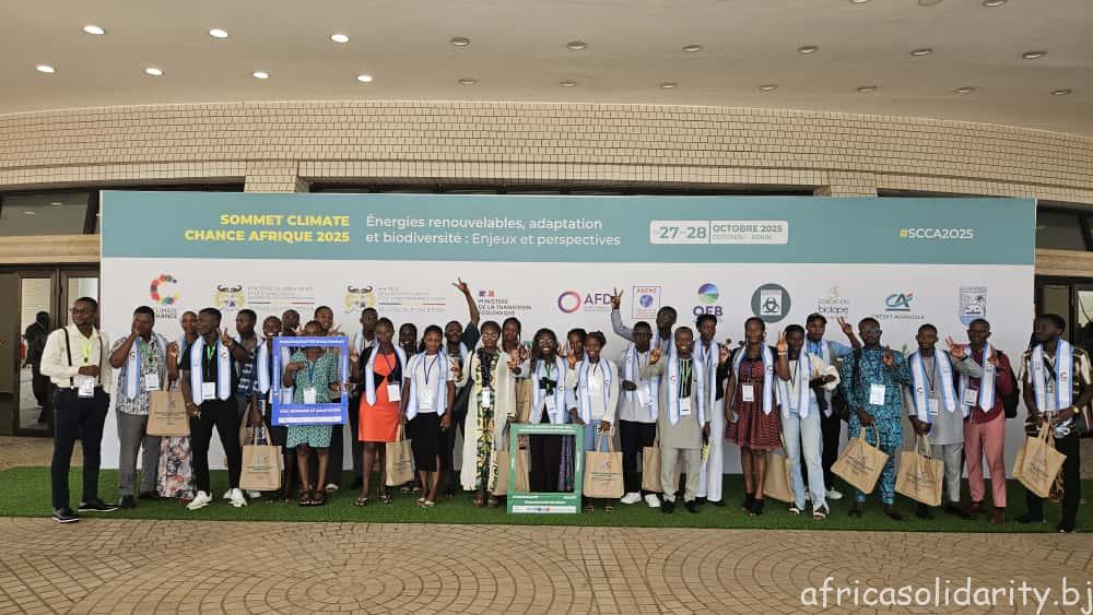 Retour sur la participation de Africa solidarity-ONG au Sommet climate chance Afrique 2025 les 27 et 28 octobre au palais des congrès de Cotonou