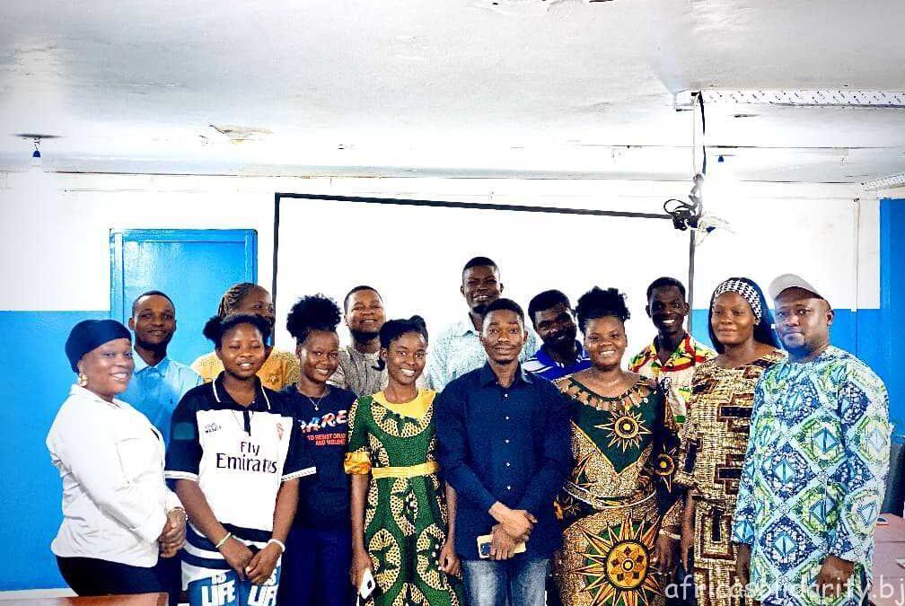 Séance de prise de contacts et de travail entre  administration et quelques bénévoles de calavi et Cotonou ce samedi 21 février à Cotonou.