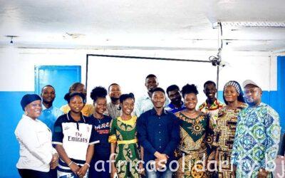 Séance de prise de contacts et de travail entre administration et quelques bénévoles de calavi et Cotonou ce samedi 21 février à Cotonou.